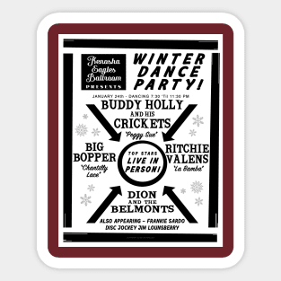 Winter Dance Party Sticker